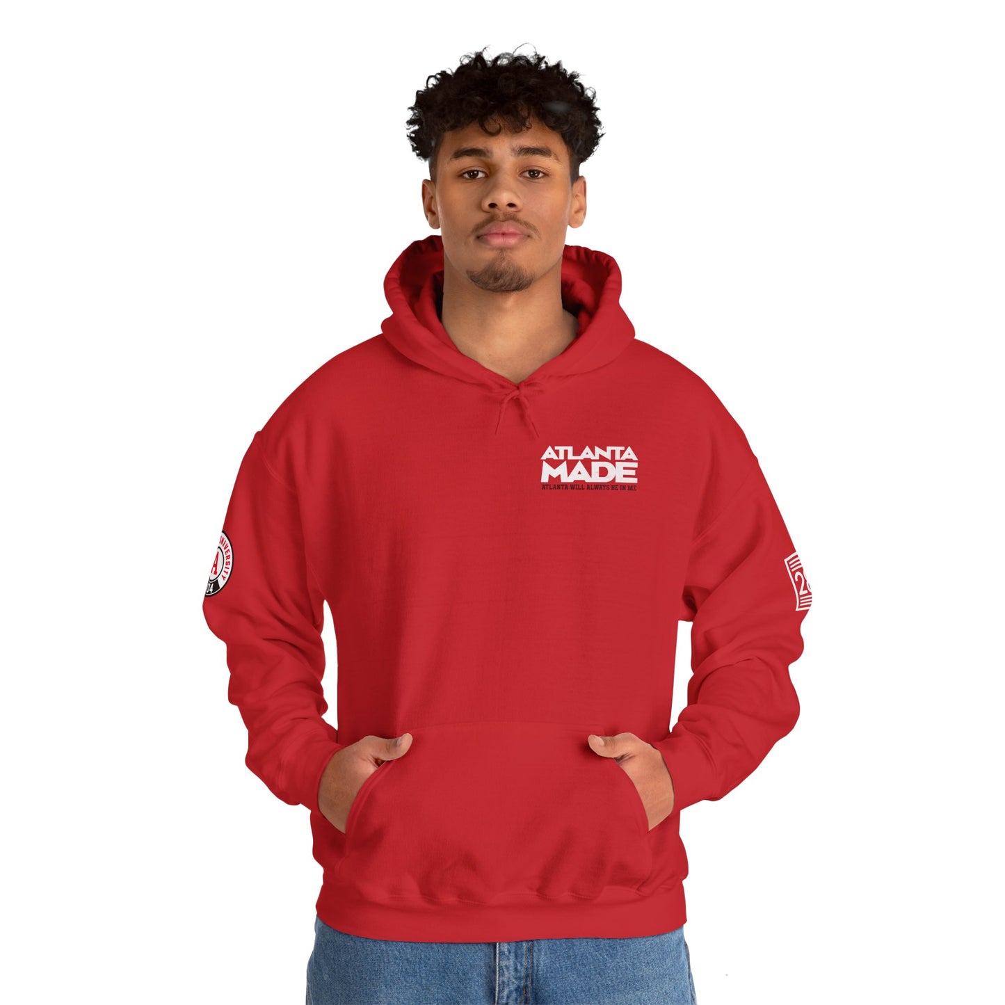 Atlanta Made - Red Casual Hoodie