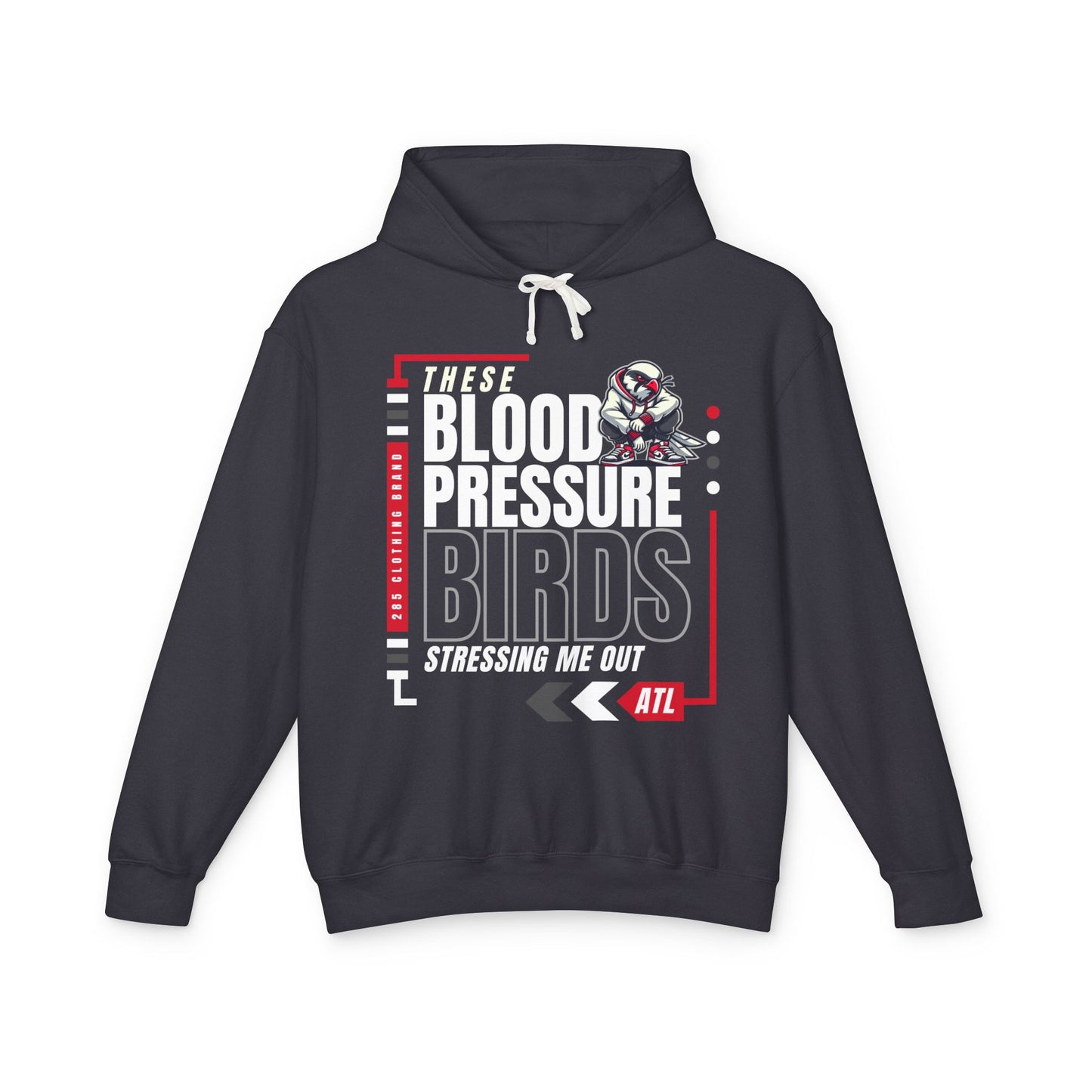 Blood Pressure Birds - Stylish Lightweight Hooded Sweatshirt