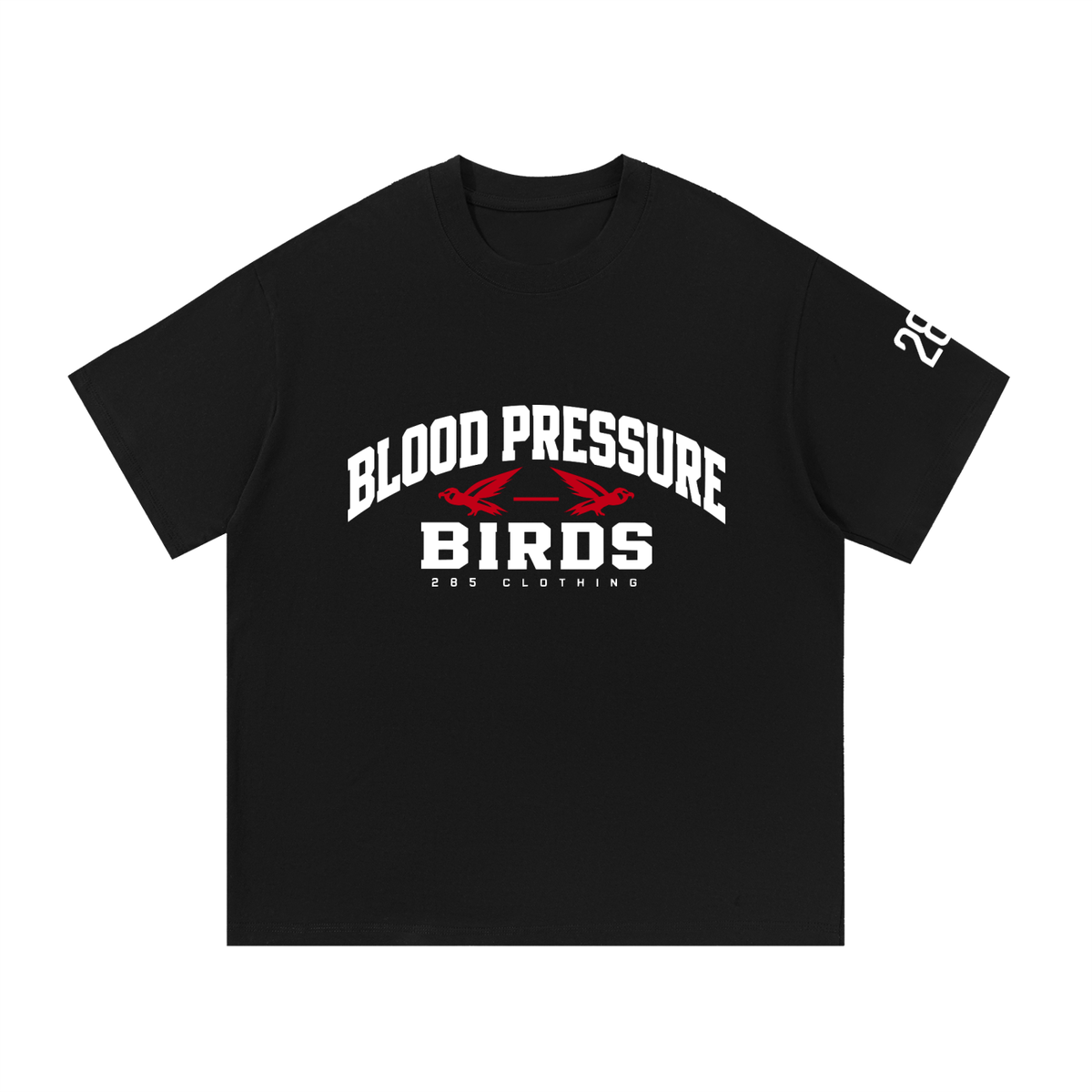 Blood Pressure Birds Heritage Falcons Tee — Black