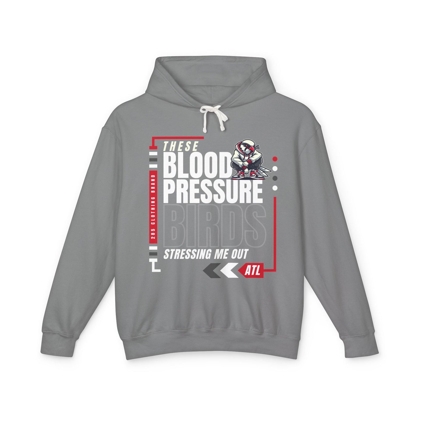 Blood Pressure Birds - Stylish Lightweight Hooded Sweatshirt