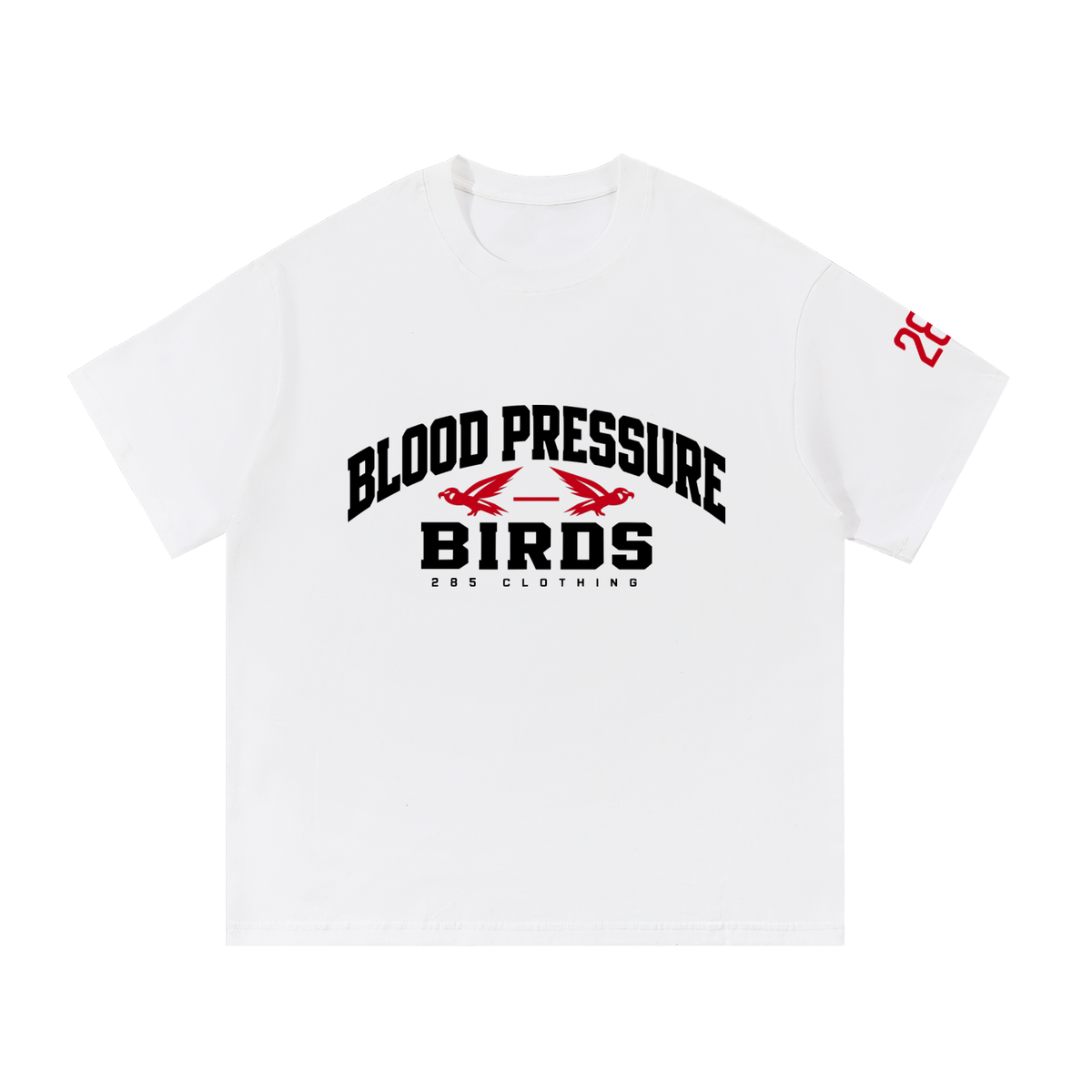 Blood Pressure Birds Heritage Falcons Tee — White