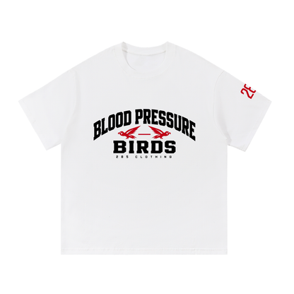 Blood Pressure Birds Heritage Falcons Tee — White