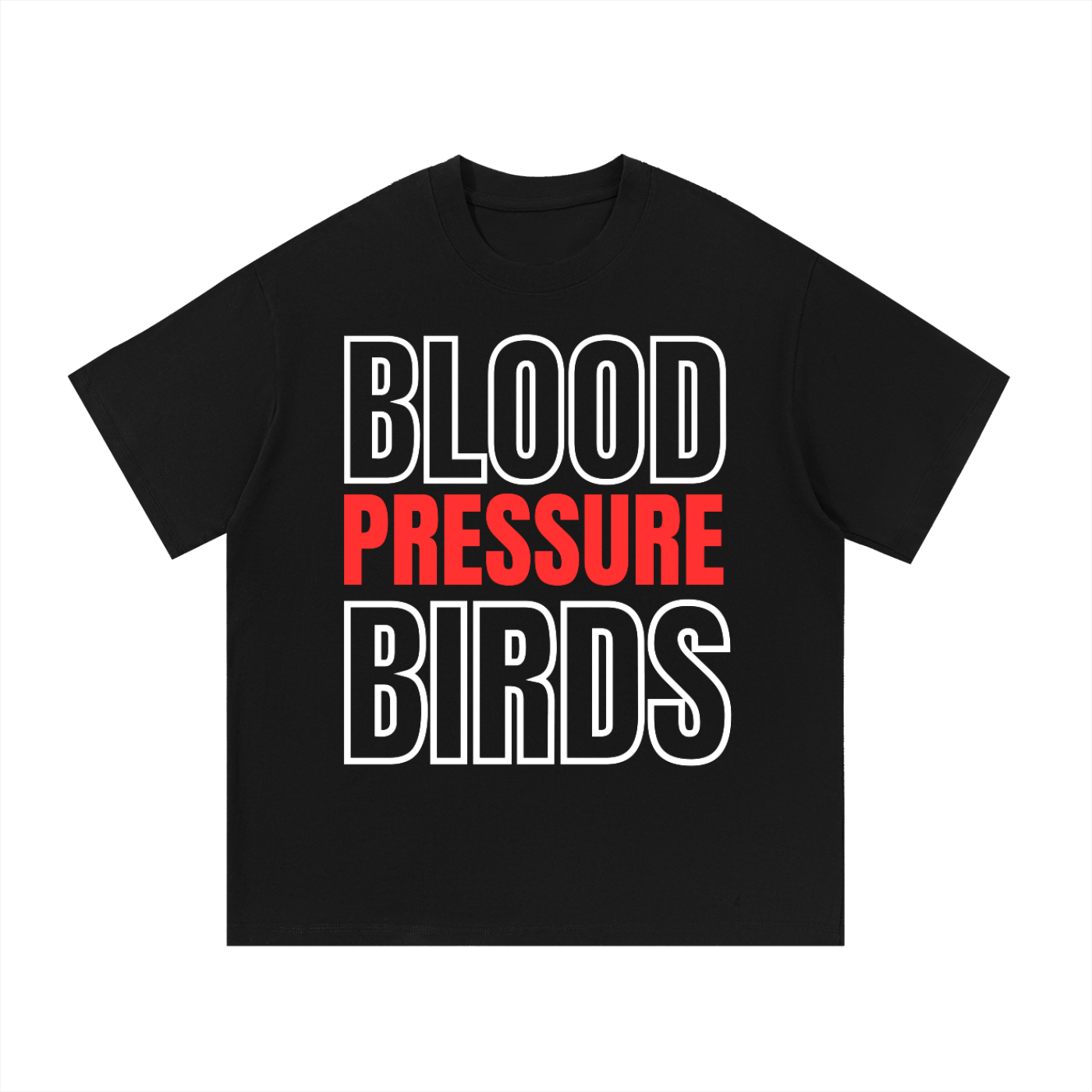 Black Blood Pressure Birds Falcons Tee