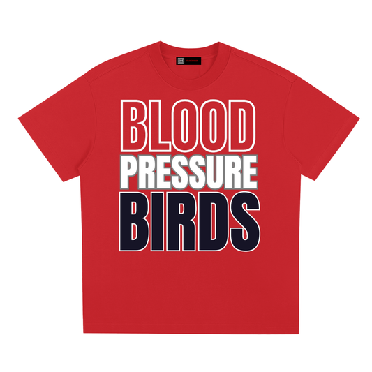 Red Blood Pressure Birds Falcons Tee